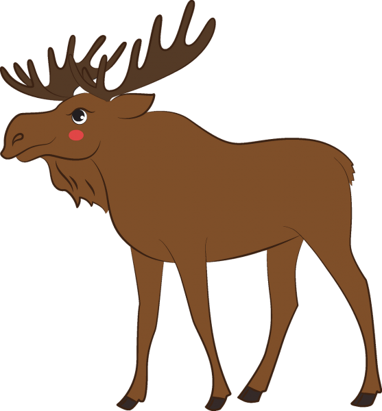 Изображение лося для детей