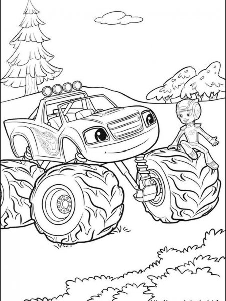 Раскраски для мальчиков машинки Вспыш