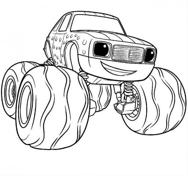 Раскраска Вспыш и чудо машинки огурчик