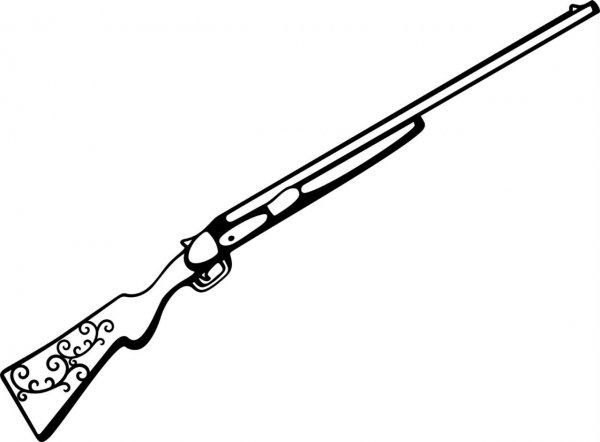 Раскраска винтовка