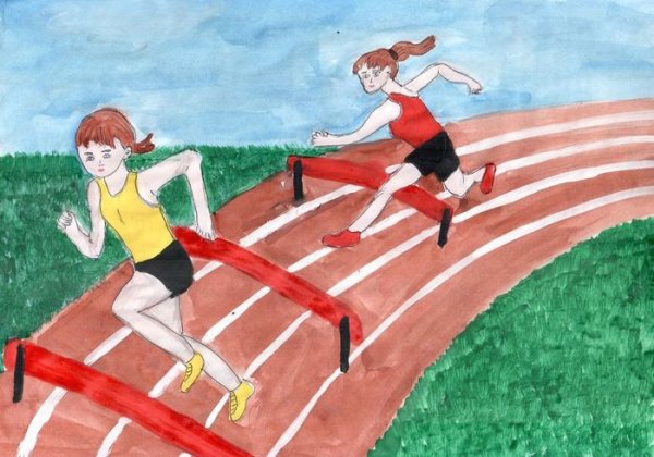 Рисунок на тему легкая атлетика