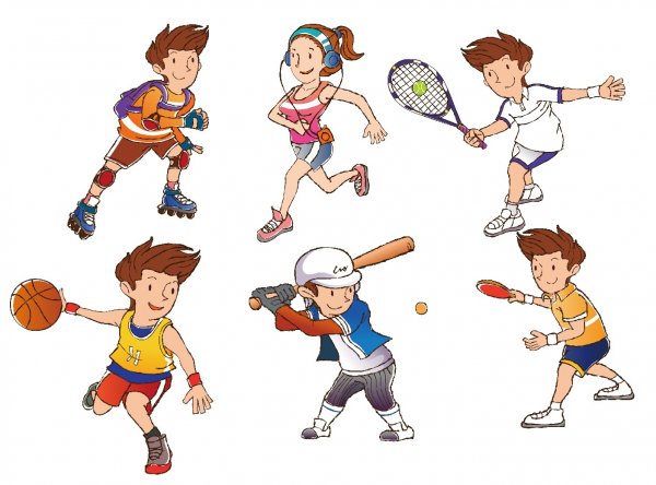 Спортивные рисунки