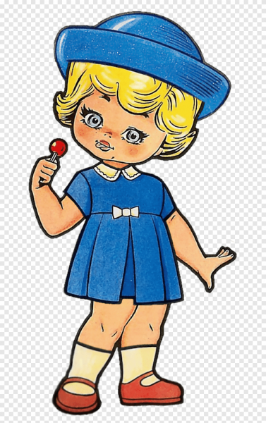 Трафарет куклы для раскрашивания