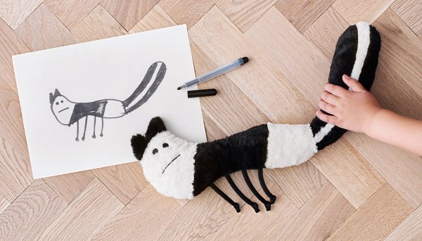 Мягкие игрушки икеа по рисункам детей