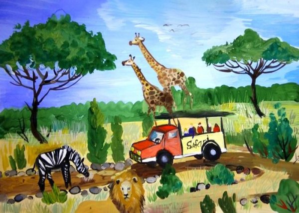 Рисование для детей Африка