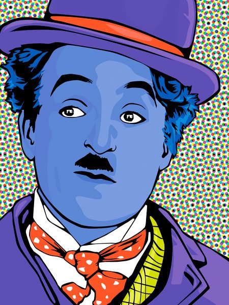 Чарли Чаплин поп арт