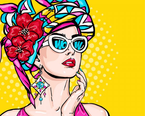 Девушки в стиле поп-арт