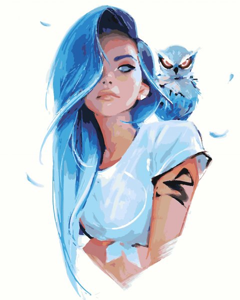 Мультяшная девушка