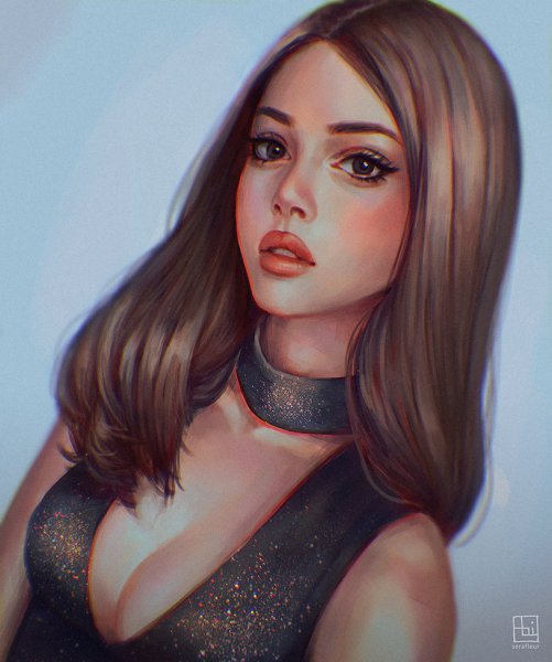 Арт девочки мультяшный