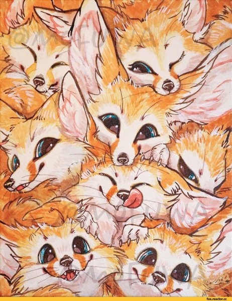 Лиса в цветах