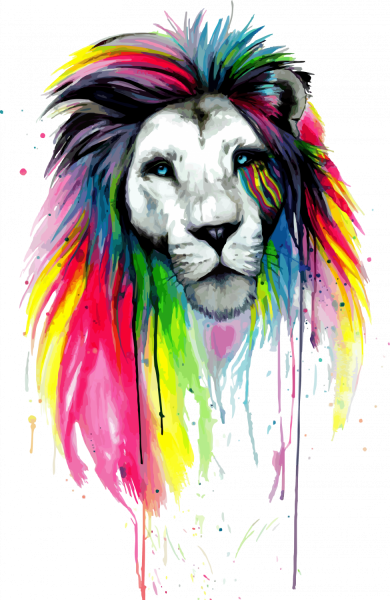 Лев рисунок