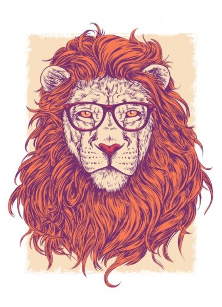 Красивый Лев фэнтези