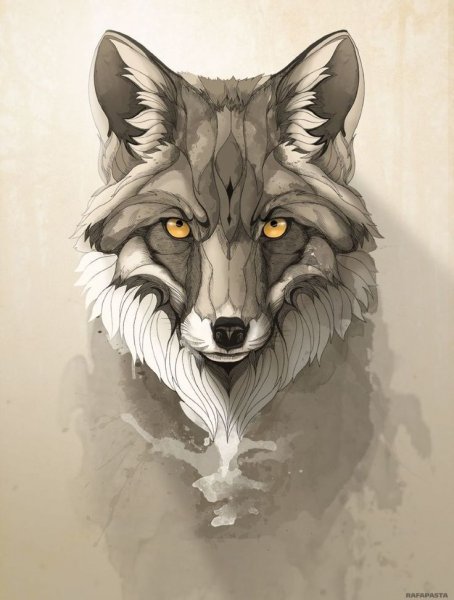 Красивые рисунки волка