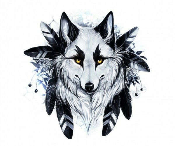 Волк арт персонаж