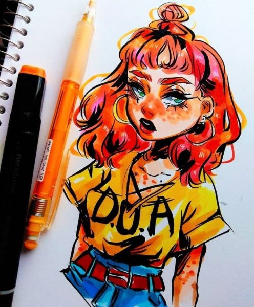 Стили рисования маркерами