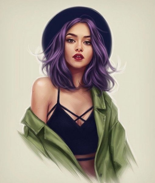 Мультяшная девушка