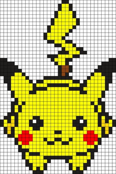 Вышивка крестом Пикачу