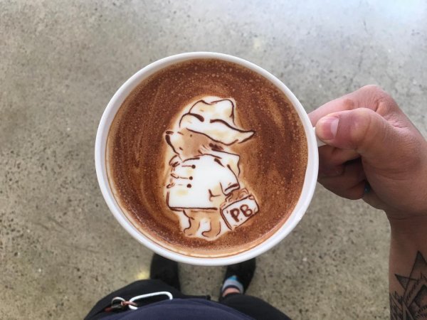 Рисунки на латте