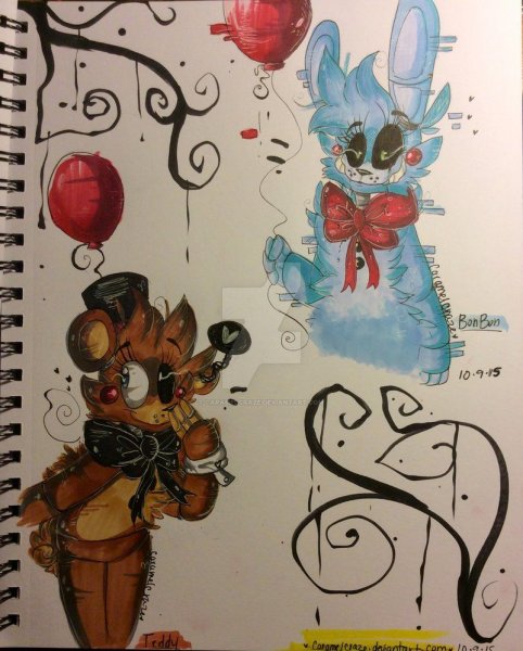 ФНАФ В стиле CARAMELCRAZE