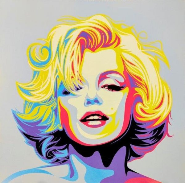 Мэрилин Монро стилизованный портрет