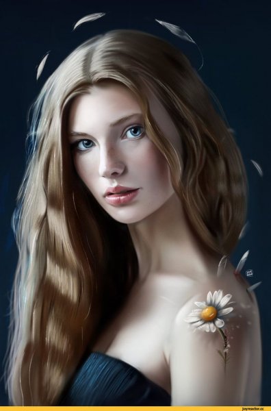 Девочка с каштановыми волосами