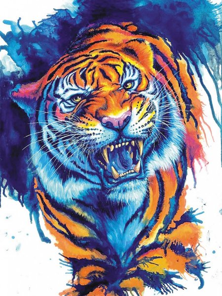 Алмазная мозаика тигр