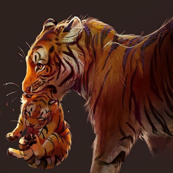 Тигр арт