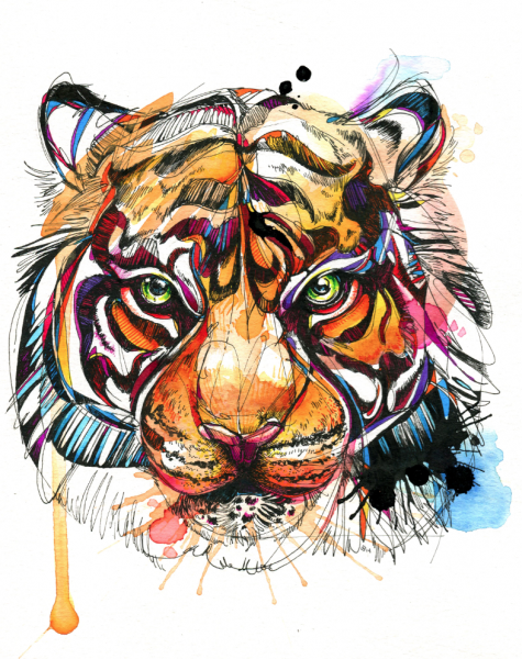 Эскизы цветные