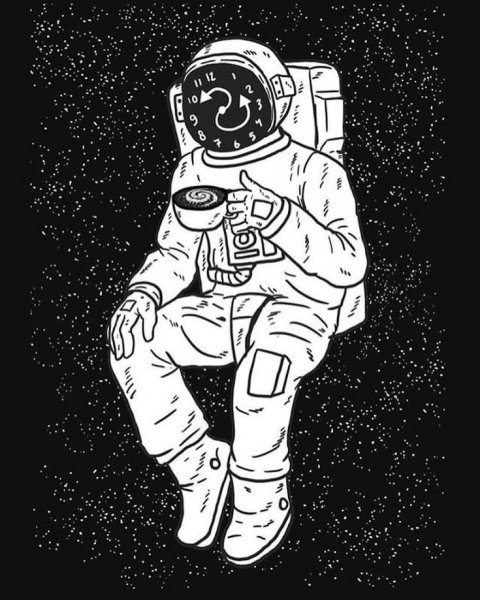 Космонавт иллюстрация