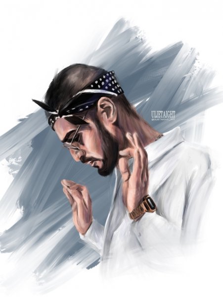 Мияги с банданой на голове