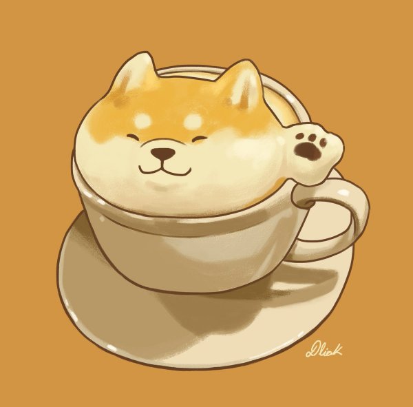 Кофе милое мультяшное