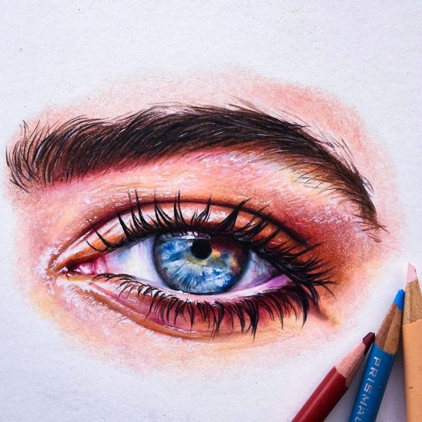 Брови акварель