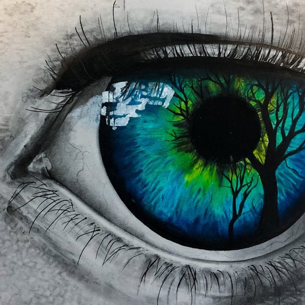 Необычный цвет глаз арт