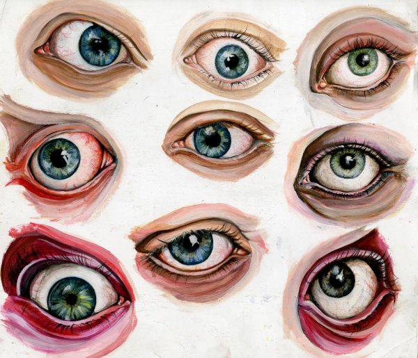 Глаза нарисованные