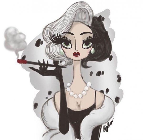 Круэлла де Виль арт