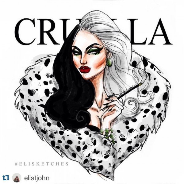 Круэлла де Виль арт молодая