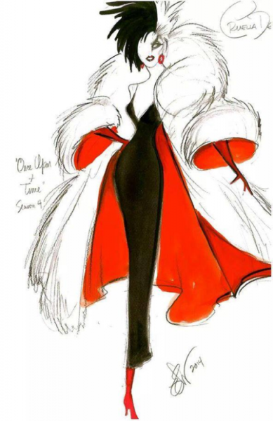 Круэлла Девиль Дисней арт