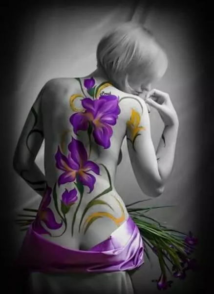 Бодиарт цветы