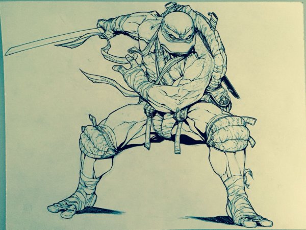 Черепашки ниндзя для рисования
