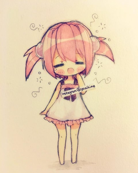 Чиби девочки для срисовки