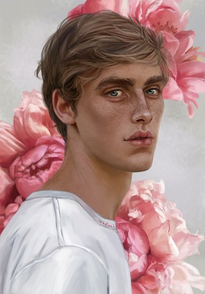 Арт лицо парня