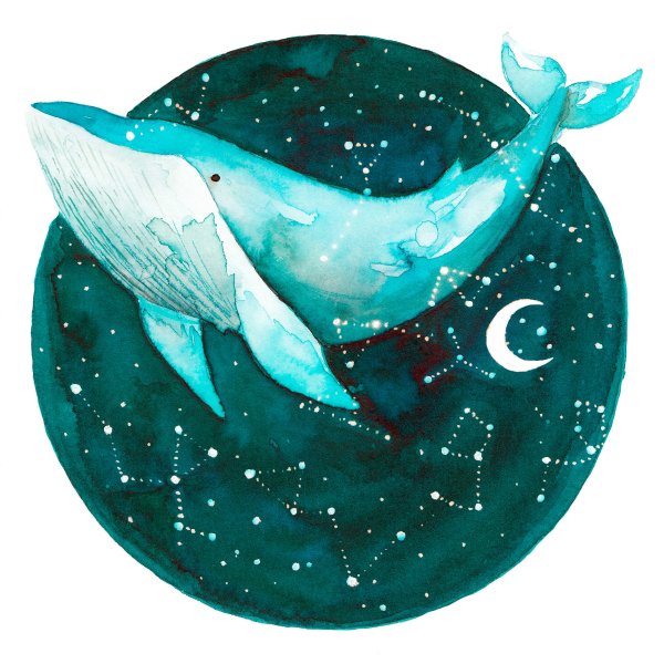 Космический кит арт