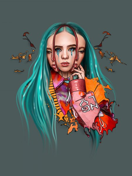 Билли Айлиш пиксарт