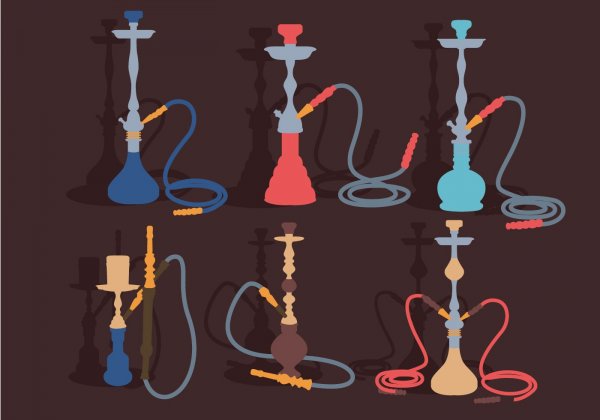 Нарисованный кальян