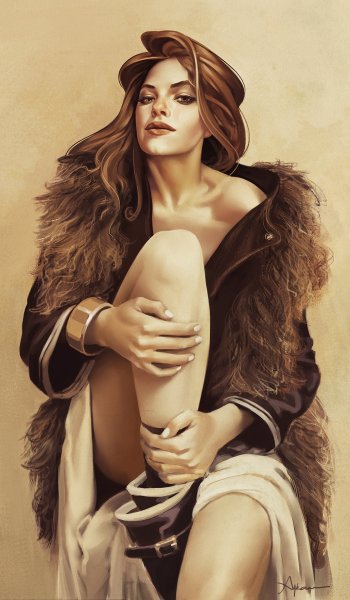 Шикарная женщина арт