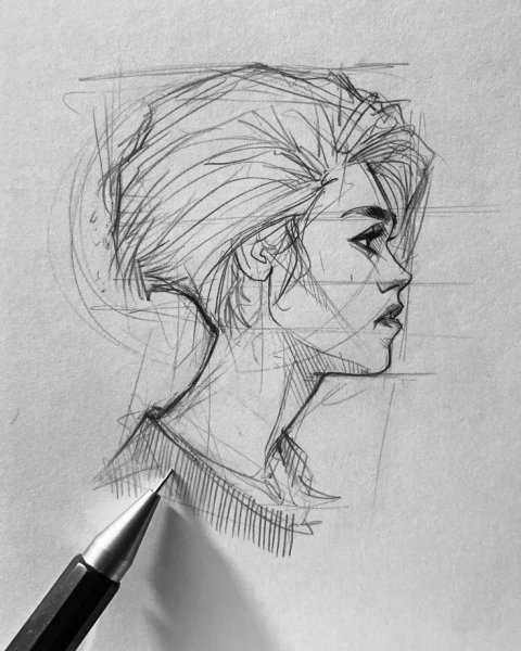 Карандашные скетчи