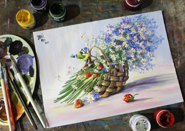 Уроки живописи гуашью для начинающих взрослых