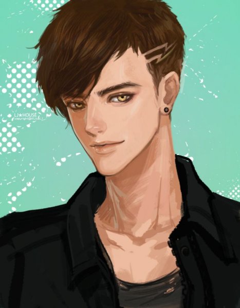 Парень в мультяшном стиле