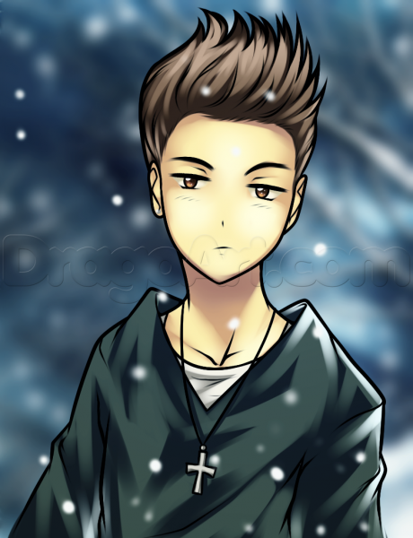 Джастин Бибер аниме арт