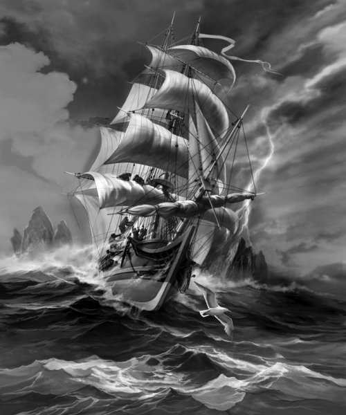 Пиратский корабль